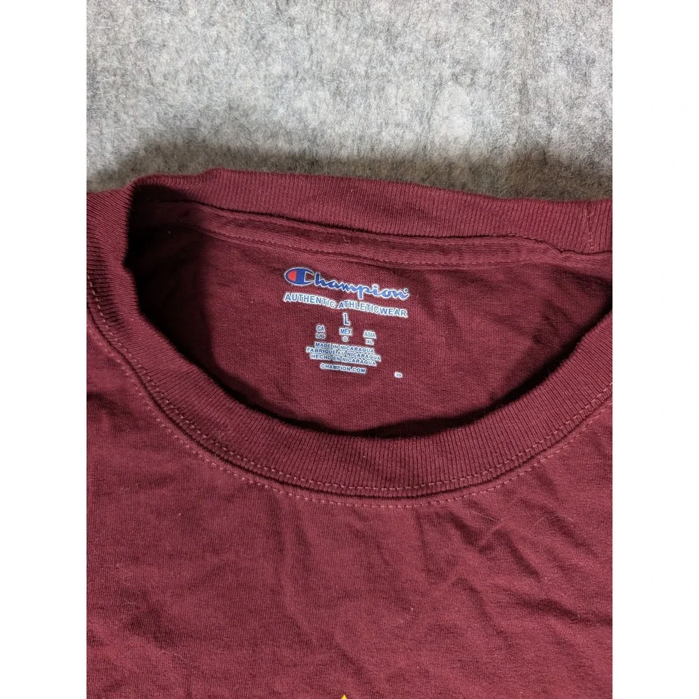 Champion Arizona State Sun Devils Baseball Maroon Graphic T-Shirt Mens L